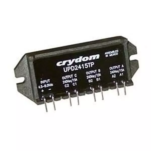 Crydom Solid State Relay Panel Mount 15 Amp 3 Form A (3PST-NO) 280 V AC, UPD2415TPF