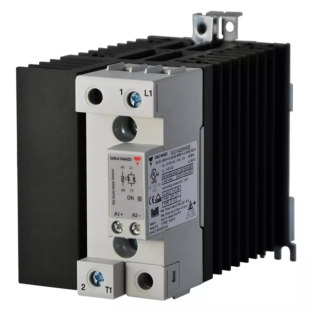 CARLO GAVAZZI Ssr, 600Vac, 60A, Dc Control Module, Rgc1A60D60Kge
