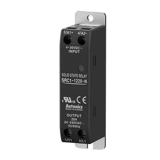 Autonics Solid State Relay 4-30 VDC 24-240 VAC 20A(ZC), SRC1-1220-N