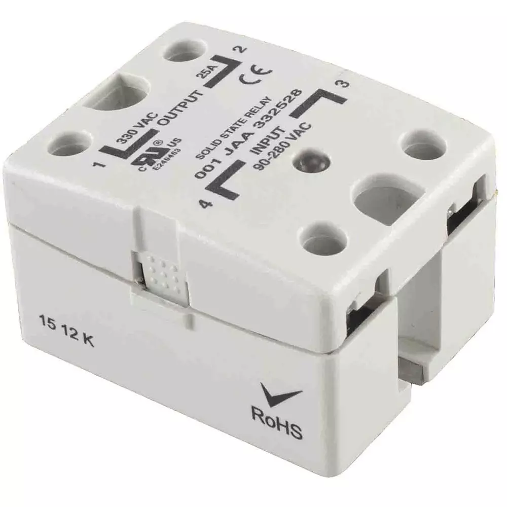 RS PRO Solid State Relay SPST 40 Amp Load Current 600 V RMS Load Voltage SCR Random, 2537298