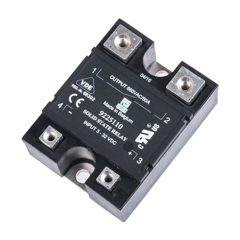 Buy RS PRO Solid State Relay Panel Mount 50 A RMS Max Load 660 V AC Max
