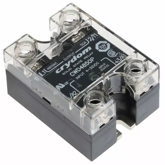 SENSATA/CRYDOM Solid State Relay CW24 Series 50 A RMS Load Panel Mount 660 V AC 32 Control, CWD4850P