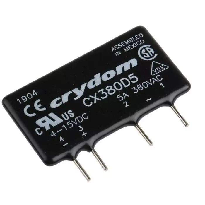 SENSATA/CRYDOM Solid State Relay CX Series 5 A Load PCB Mount 530 V AC 15 DC Control, CX380D5