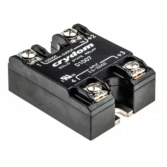 SENSATA/CRYDOM Solid State Relay 1-DC Series 7 A Load Surface Mount 100 V 32 Control, D1D07