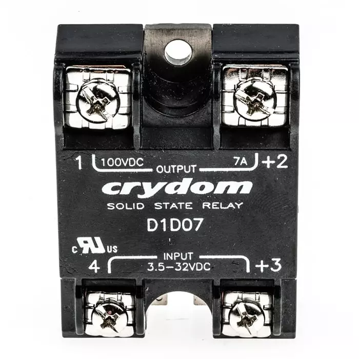 SENSATA/CRYDOM Solid State Relay 1-DC Series 7 A Load Surface Mount 100 V 32 Control, D1D07