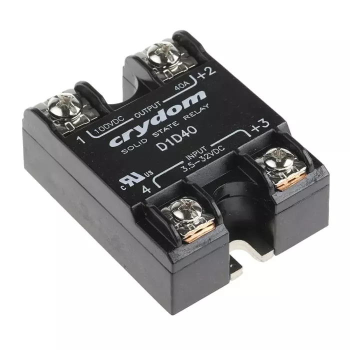SENSATA/CRYDOM Solid State Relay 1-DC Series 40 A Load Surface Mount 100 V 32 Control, D1D40