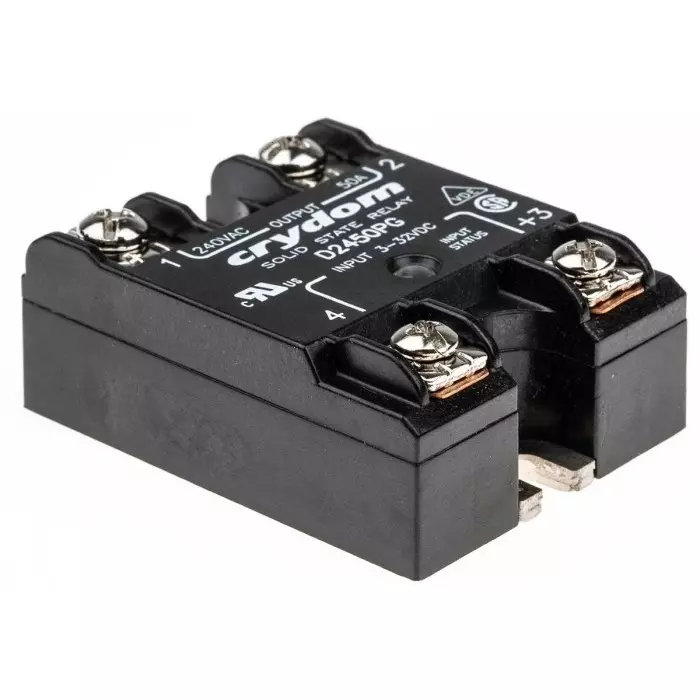 SENSATA/CRYDOM Solid State Relay 1 Series 50 A Load Panel Mount 280 V rms 32 Control, D2450PG