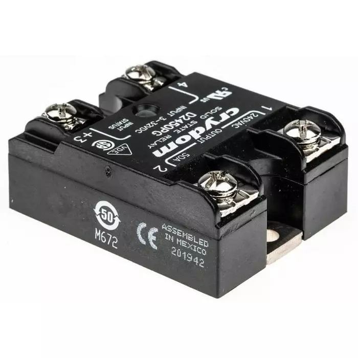 SENSATA/CRYDOM Solid State Relay 1 Series 50 A Load Panel Mount 280 V rms 32 Control, D2450PG