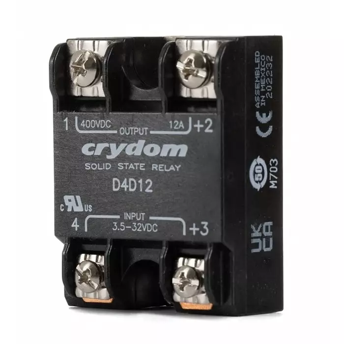 SENSATA/CRYDOM Solid State Relay 1-DCL Series 12 A Load Surface Mount 400 V 32 Control, D4D12