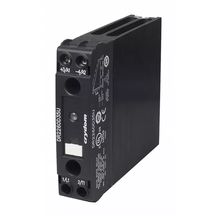 SENSATA/CRYDOM Solid State Relay 30 A Load DIN Rail Mount 600 V rms 280V AC/DC Control, DR2260A30V