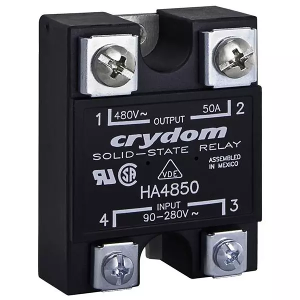 Crydom HA / HD Series Solid State Relays Panel Mount 125 A Load Current Rating, HA48125