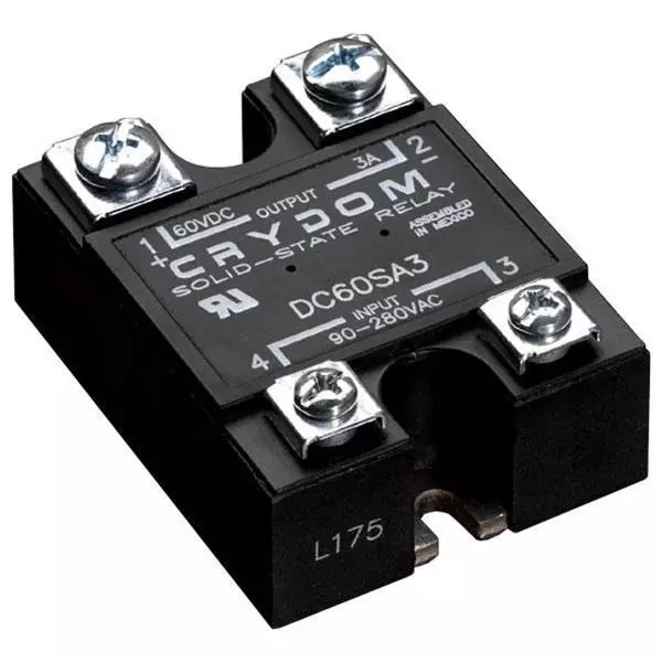 Crydom DC60S/SA Series Solid State Relays Panel Mount 3 A Load Current Rating, DC60S3-B