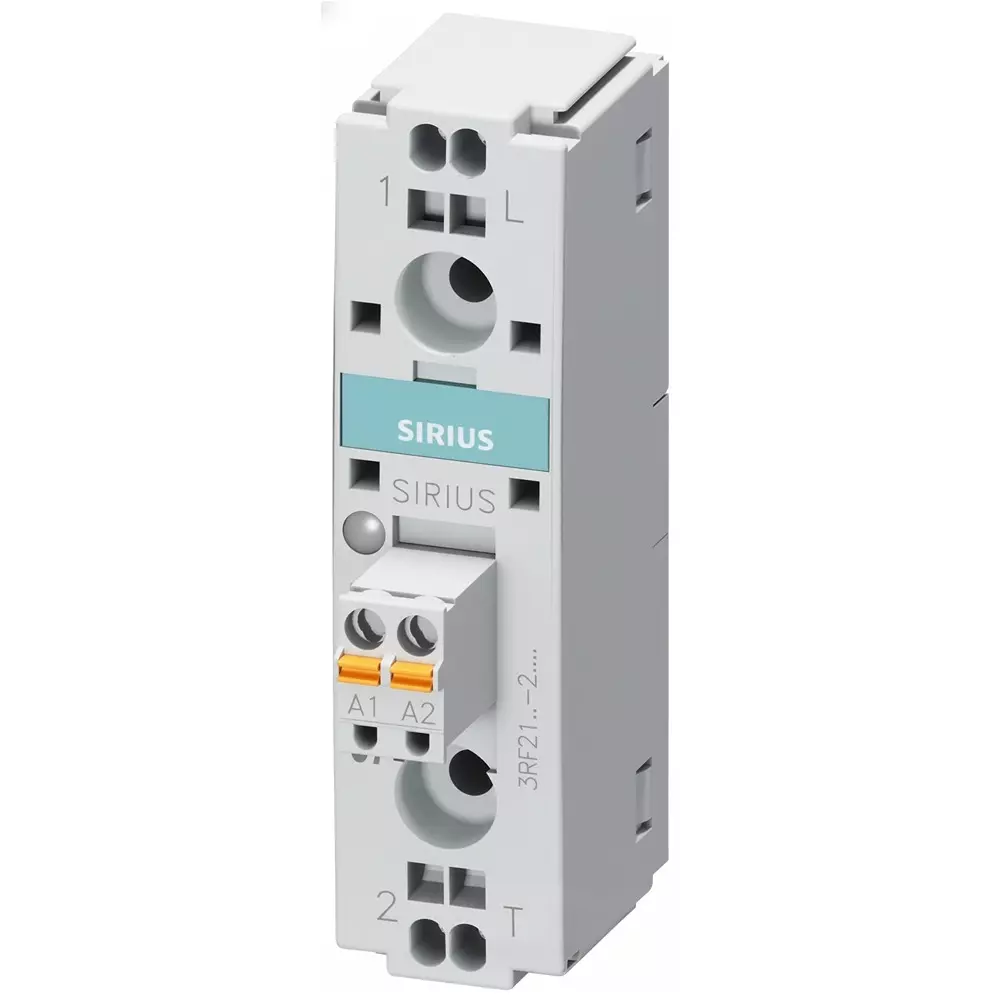 Siemens 3RF2 Series Single Phase Relays Panel Mount 20 A Load Current Rating, 3RF21202AA02