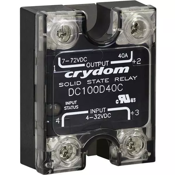 Crydom DC200 Series Solid State Relays Panel Mount 10 A Load Current Rating, DC400D10H