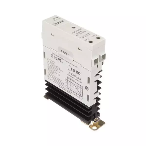 IDEC Solid State Relay DIN Rail Mount 30 Amp 1 Form A (SPST-NO) 48 to 600 V AC, RSCDN-30A