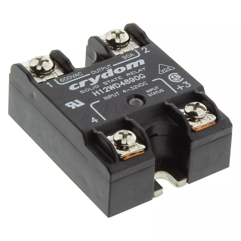 SENSATA/CRYDOM Ssr, 48-660Vac, 90A, Panel, H12Wd4890G