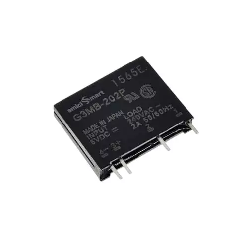 amiciSmart Solid State Relay 5 VDC to 240 VAC, 2 Amp PCB Mount SSR for Ardiuino, Raspberry Pi, G3MB-202P