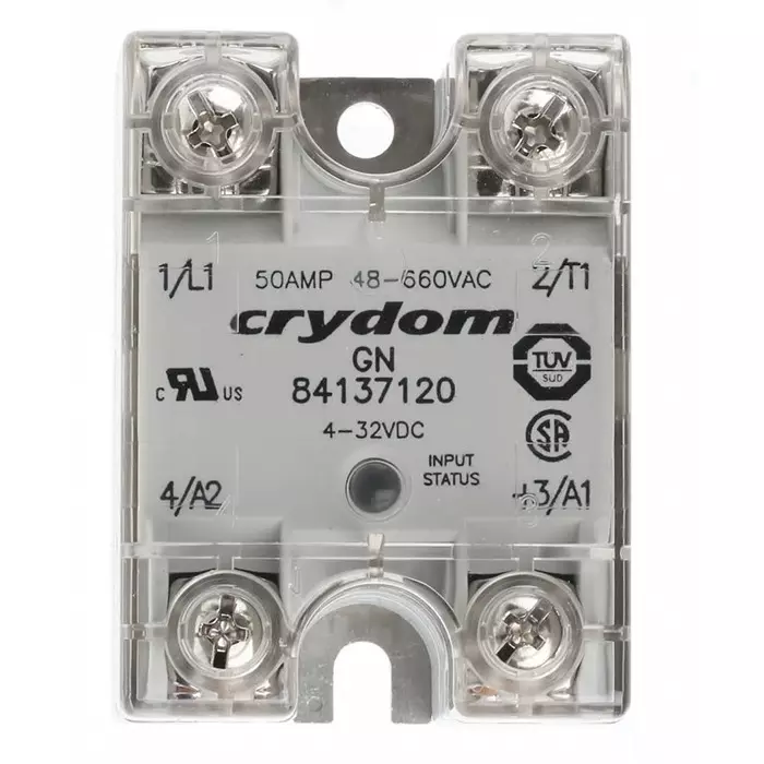 SENSATA/CRYDOM Solid State Relay 8413 Series 50 A RMS Load Panel Mount 660 V AC 32 DC Control, 84137120