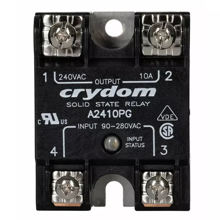 SENSATA/CRYDOM Solid State Relay 1 Series 10 A Load Panel Mount 280 V rms Control, A2410PG