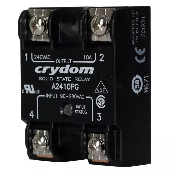 SENSATA/CRYDOM Solid State Relay 1 Series 10 A Load Panel Mount 280 V rms Control, A2410PG