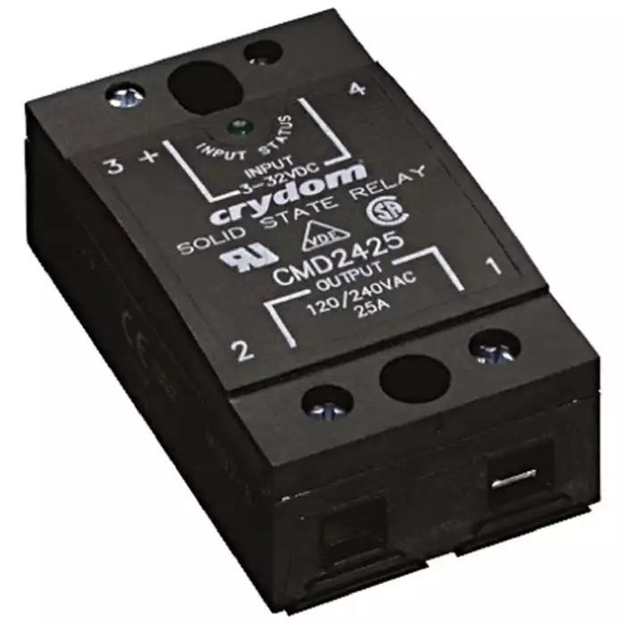 SENSATA/CRYDOM Solid State Relay 25 A Load Panel Mount 280 V 32 Control, CMD2425