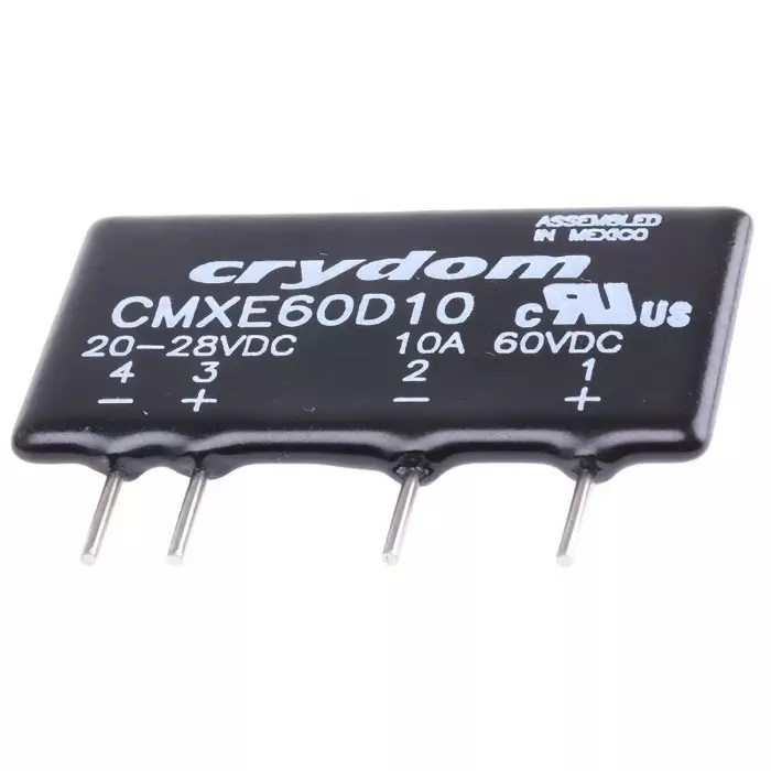 SENSATA/CRYDOM Solid State Relay CMX Series 10 A Load PCB Mount 60 V DC 28 Control, CMXE60D10