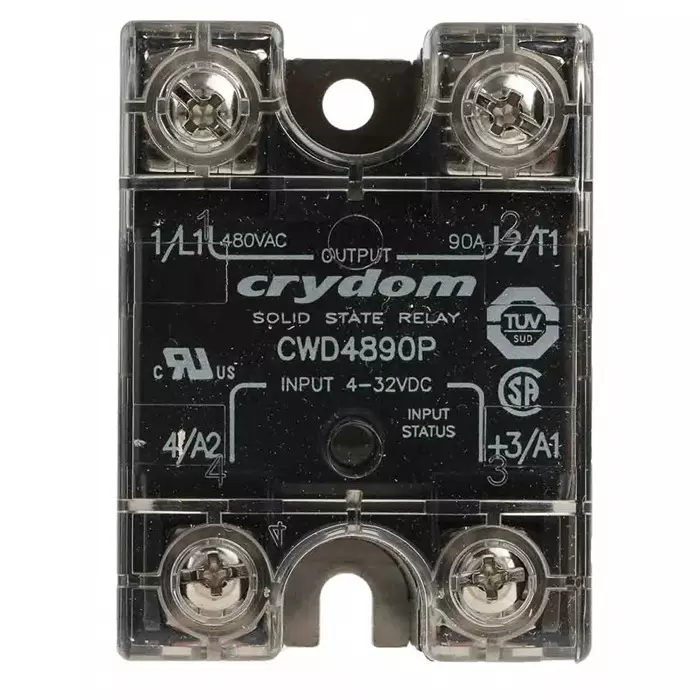 SENSATA/CRYDOM Solid State Relay CW Series 90 A Load Panel Mount 660 V AC 32 DC Control, CWD4890P