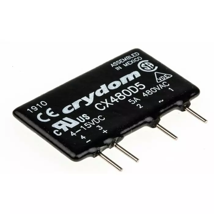 SENSATA/CRYDOM Solid State Relay CX Series 5 A Load PCB Mount 660 V AC 15 Control, CX480D5