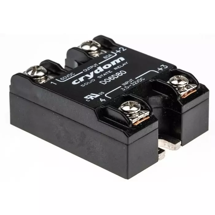 SENSATA/CRYDOM Solid State Relay D06D Series 80 A Load Surface Mount 60 V DC 32 Control, D06D80