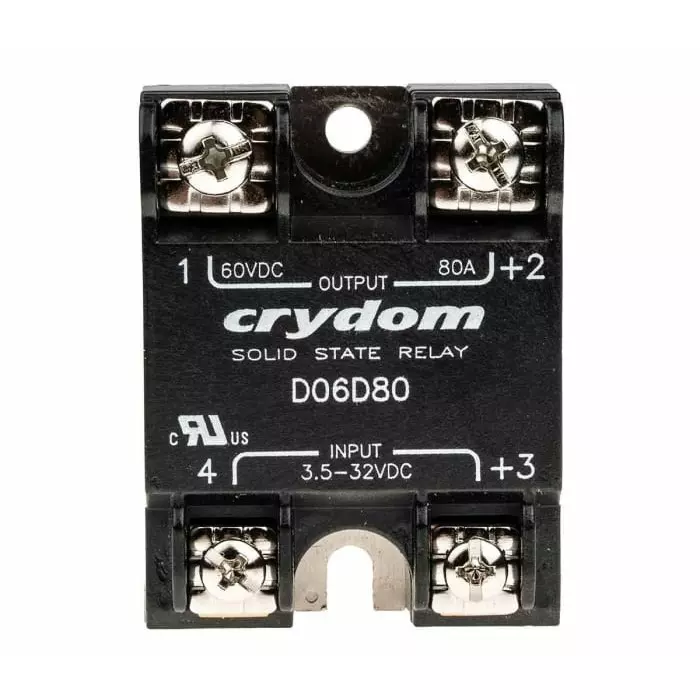 SENSATA/CRYDOM Solid State Relay D06D Series 80 A Load Surface Mount 60 V DC 32 Control, D06D80