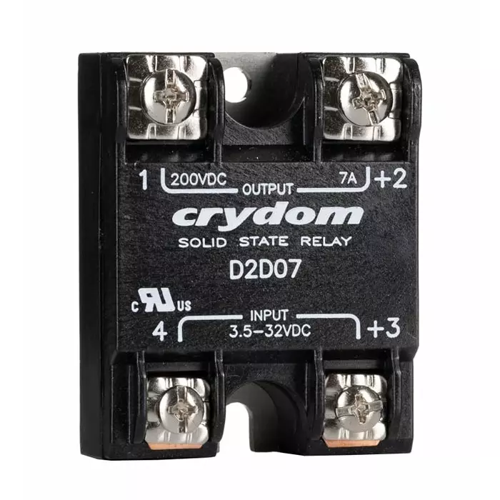 SENSATA/CRYDOM Solid State Relay 1-DC Series 7 A Load Surface Mount 200 V 32 Control, D2D07