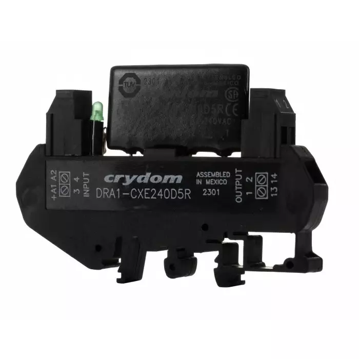 SENSATA/CRYDOM Solid State Interface Relay DRA Series 32 V DC Control 5 A RMS Load DIN Rail Mount, DRA1-CXE240D5R