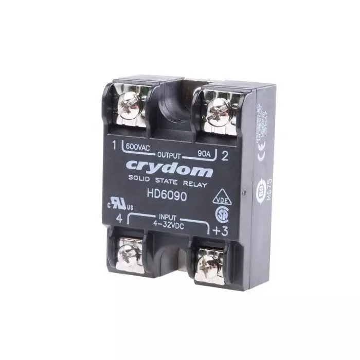 SENSATA/CRYDOM Solid State Relay 90 A Load Panel Mount 660 V AC 32 Control, HD6090