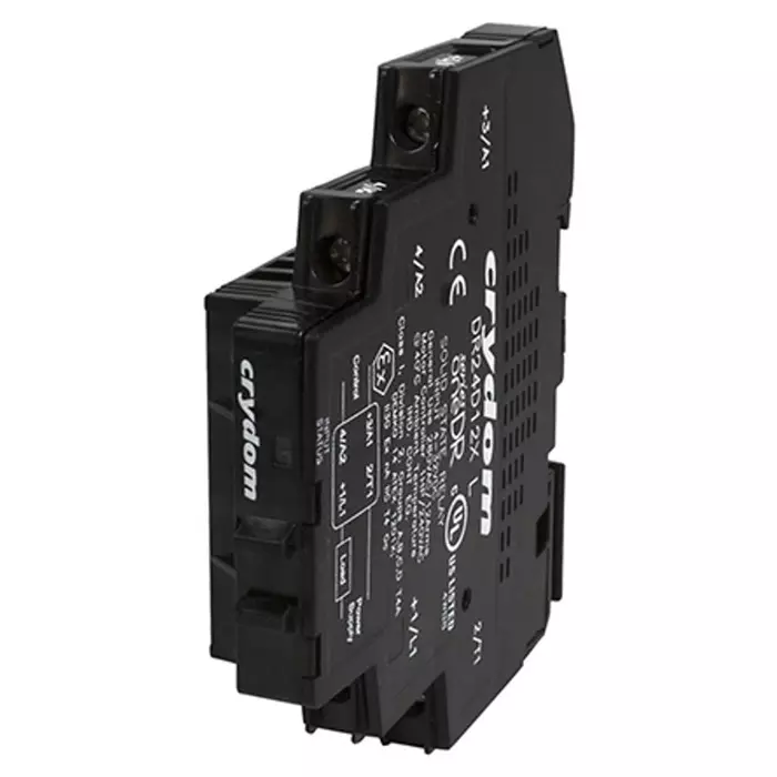 SENSATA/CRYDOM Solid State Interface Relay DR Series 32 V DC Control 12 A Load DIN Rail Mount, DR06D12X
