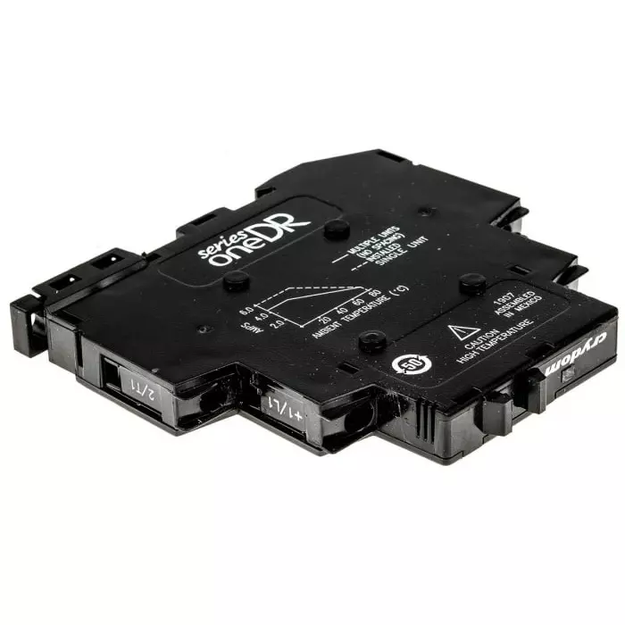 SENSATA/CRYDOM Solid State Interface Relay 32 V DC Control 6 A RMS Load DIN Rail Mount, DR24D06