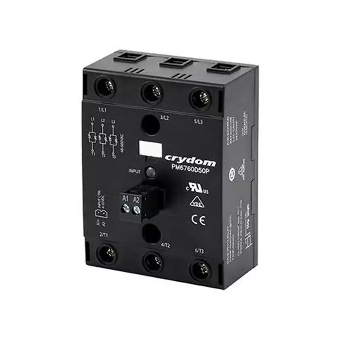 SENSATA/CRYDOM Solid State Relay PM67 Series 60 A Load Panel Mount 600 V AC Load, PM6760A60RPH