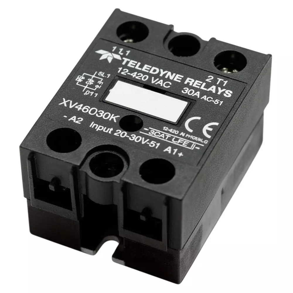 Teledyne Relays XV Series Solid State Relays Panel Mount 30 A Load Current Rating, XV46D30K