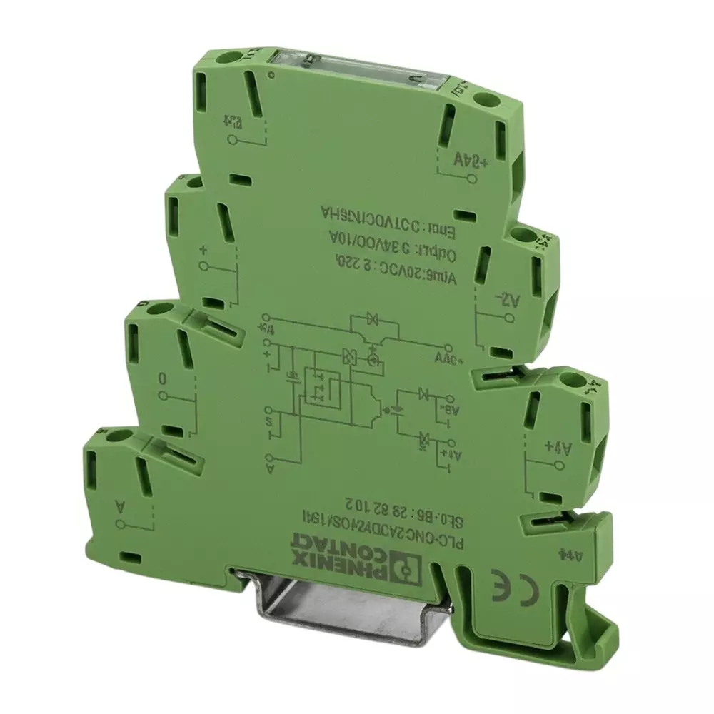 Phoenix Contact PLC-OPT Series Solid State Relays DIN Rail Mount 10 A Load Current Rating, 2900398
