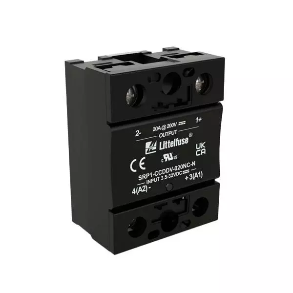 Littelfuse SRP1-CC Series Solid State Relays 35 mA 4 VDC to 32 VDC IP20, SRP1-CCDDV-020NC-N