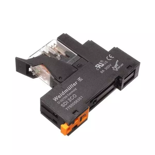 Weidmuller Solid State Relay DIN Rail Mount 2 Form C (DPDT-NO, NC), 2476820000
