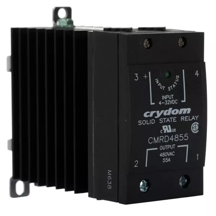 SENSATA/CRYDOM Solid State Relay CMR48 Series 55 A Load DIN Rail Mount 530 V 32 Control, CMRD4855