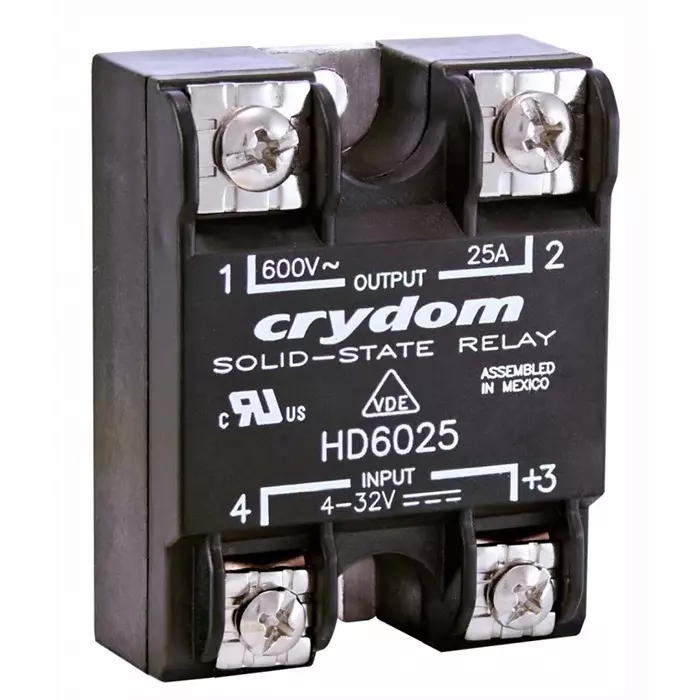 SENSATA/CRYDOM Solid State Relay HD Series 90 A RMS Load Panel Mount 530 V AC 32 DC Control, HD4890K