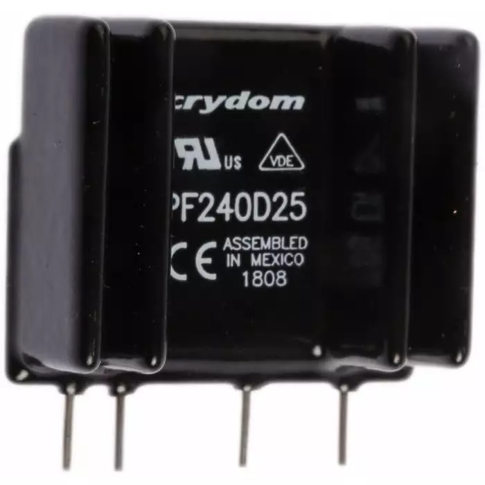 SENSATA/CRYDOM Solid State Relay PF Series 25 A RMS Load PCB Mount 280 V 15 Control, PF240D25