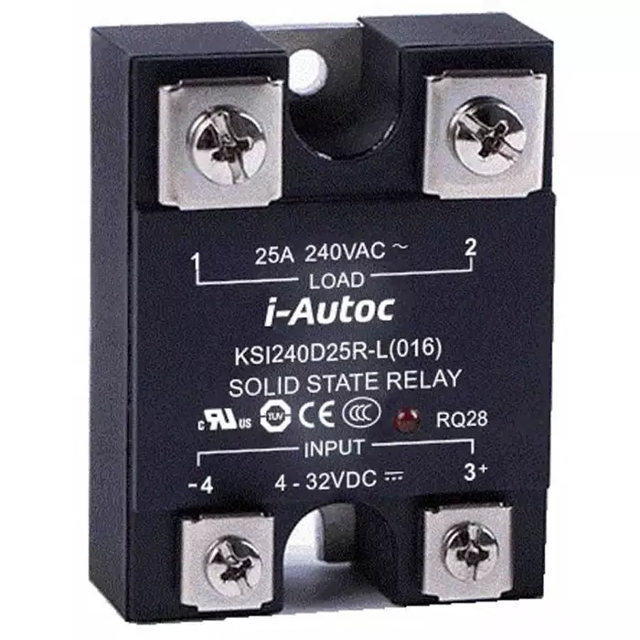 I-Autoc KSI Series Solid State Relay 40 A Load Panel Mount 280 V AC Load 32 V DC Control, KSI240D40R-L
