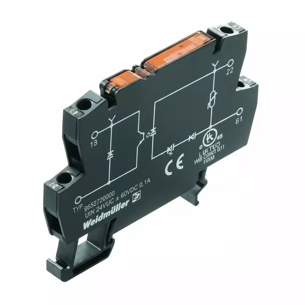 Weidmuller Solid State Relays Terminal Block DIN Rail Mount 4 A Load Current Rating, 1275100000