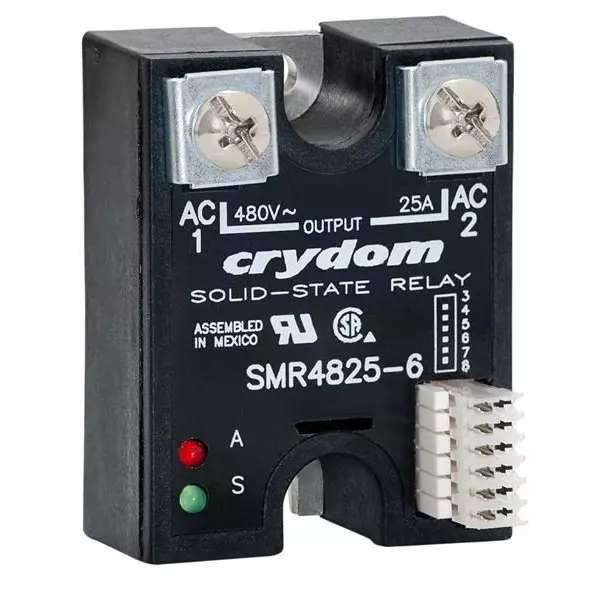 Crydom SMR48-6 Series Solid State Relays Panel Mount 25 A Load Current Rating, SMR4825-6