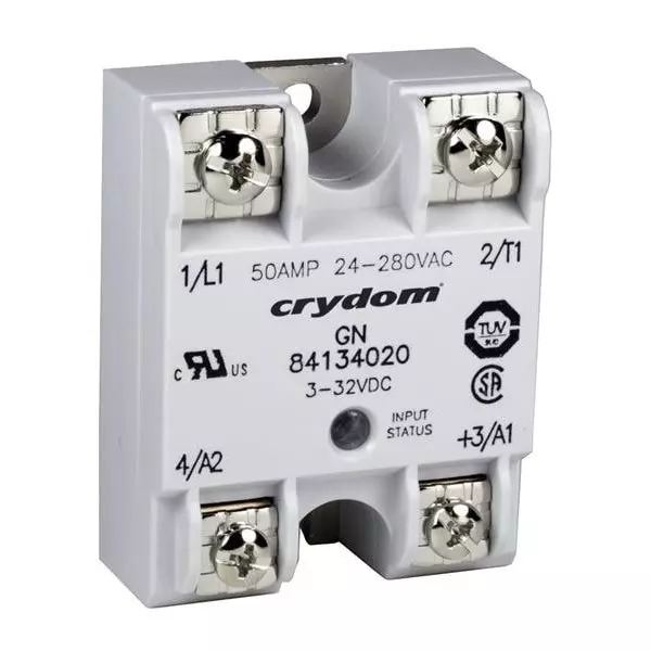 Crydom GN Series Solid State Relays Panel Mount 50 A Load Current Rating, 84134220