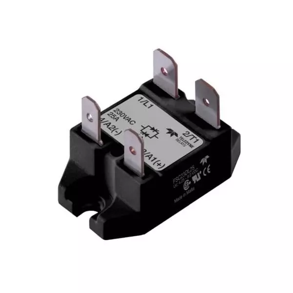 Teledyne Relays FSC Series Industrial Solid State Relays Panel Mount 25 A Load Current Rating, FSC23DL25