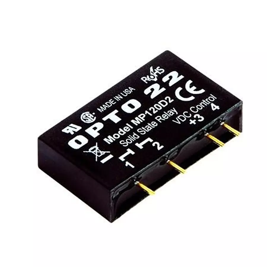 OPTO 22 Solid State Relay PCB Mount 2 Amp 120 V AC, MP120D2