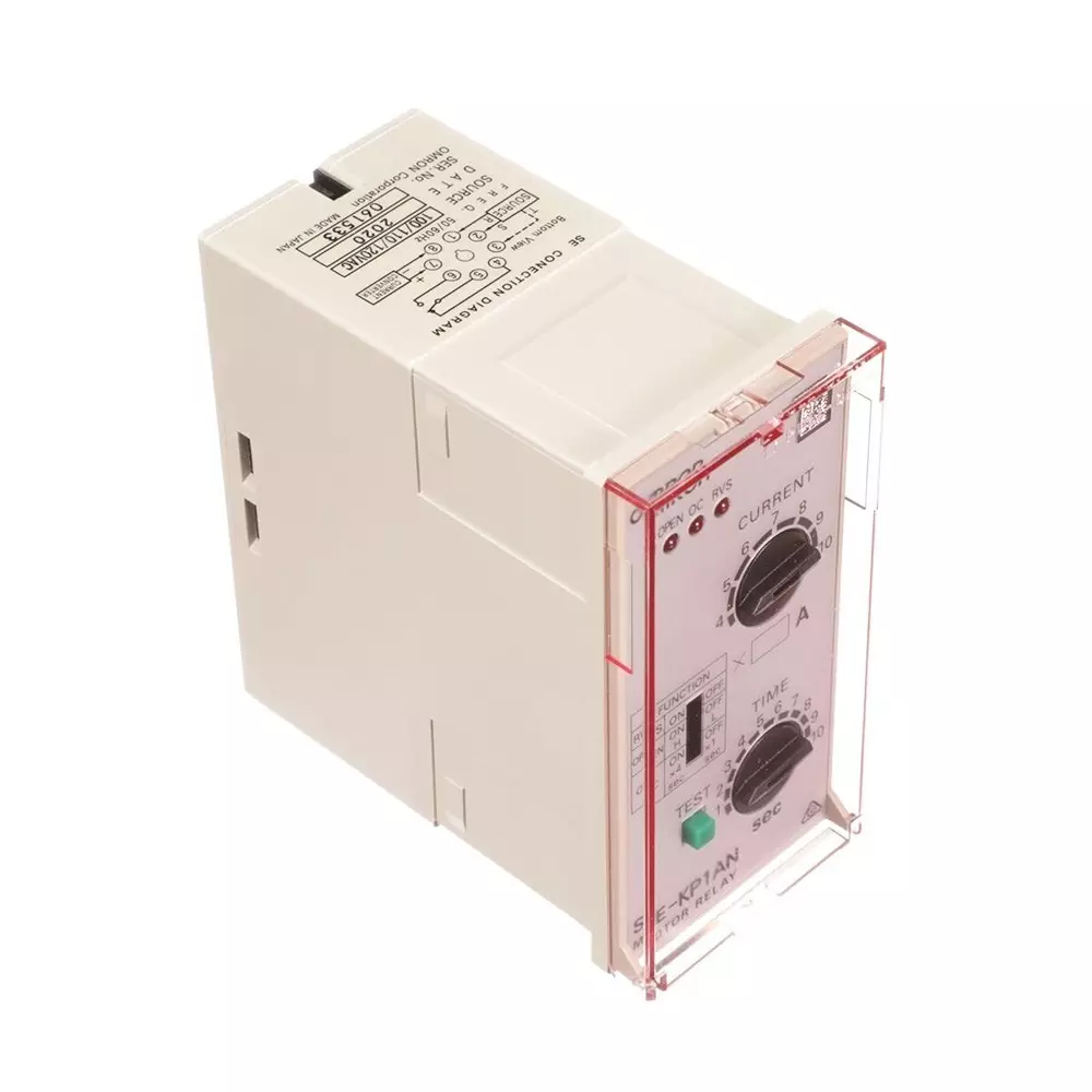 Omron Motor Protection Relay DIN Rail Mount 100 VAC, 110 VAC, 120 VAC Control Voltage, SE-KP1AN